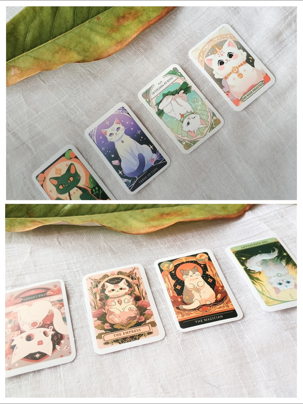 🔮 OCCULT POP 🔮 • x 8 Mystic Cat Tarot Card stickers, Tarot Reading, Occult Pop